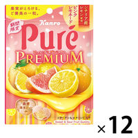 グミ 食べきりサイズ ピュレグミ プレミアムシチリア産レモンのピンクレモネード　54g 12袋 カンロ