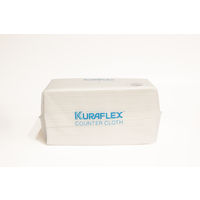 カウンタークロス 小判 厚手 約30cm×60cm レーヨン・ポリエステル ホワイト 1パック（80枚入）オザックス