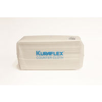 カウンタークロス 大判 薄手 約50cm×60cm レーヨン・ポリエステル ホワイト 1セット（1パック（50枚入）×5）オザックス