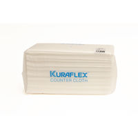 カウンタークロス 大判 厚手 約50cm×60cm レーヨン・ポリエステル ホワイト 1セット（1パック（40枚入）×5）オザックス