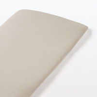 無印良品 綿天竺敷ふとんシーツ Ｓ 兼浅型ボックスシーツ １００×２００×３‐１０ｃｍ用 杢ベージュ 良品計画
