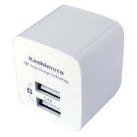 カシムラ AC充電器2.4AUSB2PICWH AJー549 1個（直送品）