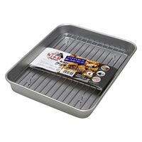 谷口金属 クッキングバット 網付き 浅型 約27.8×21.3cm 角型 1個