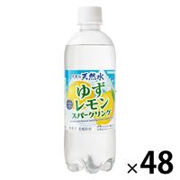 サンガリア 伊賀の天然水ゆずレモンスパークリング 500ml 1セット（48本）