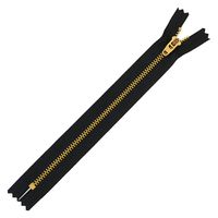 日本紐釦貿易(Nippon Chuko) デニムパンツ用ファスナー 20cm 黒