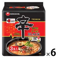 辛ラーメンBLACK3食入り 1セット（1個(3食入)×6） 農心