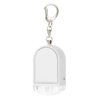 【防犯用品】アスカ ライトつき防犯ブザー ホワイト GE085W 1個