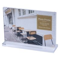 ナカバヤシ アクリルマグネットスタンドフォトフレーム KGヨコ F-AC-107-KG 1枚