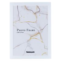 ナカバヤシ アクリル製フォトフレーム スライド式 L ホワイト F-AC-101-W 1枚