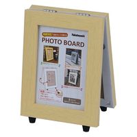 ナカバヤシ フォトボード スタンド型 L 2面 ナチュラル F-TP-123-NA 1枚