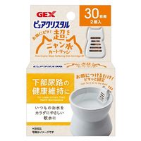ピュアクリスタル 猫用 下部尿路の健康維持に お皿にピタ！超ニャン水 カートリッジ 30日用 2個入 1個 ジェックス
