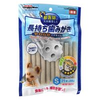 ドギーマン ホワイデント 長持ち歯みがき やわらか ギザ棒ガム S 超小型・小型犬向き 国産 21本 1袋 犬用 おやつ 歯磨き