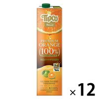 ハルナプロデュース Tipco プレミアムオレンジ100％ストレートジュース 1000ml 1箱（12本入）