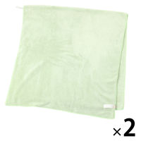 クイックドライバスタオル グリーン 1セット（1枚×2） LAKOLE/ラコレ