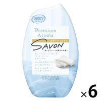 お部屋の消臭力 プレミアムアロマ 玄関 リビング用 部屋用 クリーンコットン 400mL  1セット（1個×6） エステー