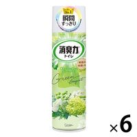 トイレの消臭力スプレー 消臭芳香剤 トイレ用 グリーンブーケ 365mL 1セット（1本×6） エステー