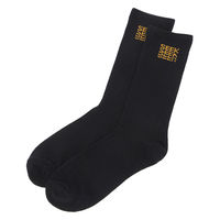 メンズ ジャスト重ねロゴソックス ネイビー 25～27cm LAKOLE/ラコレ