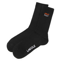メンズ ジャストレタリングソックス ブラック 25～27cm LAKOLE/ラコレ