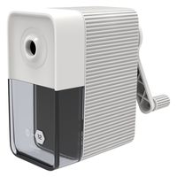 ナカバヤシ 太い鉛筆も削れる手動鉛筆削り ホワイト DPS-H501WH 1個