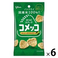 スナック菓子 コメッコ のりわさび味 6個 江崎グリコ