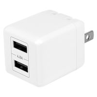 OWLTECH RpNgȃTCYȂ̂ɍő24Wo USB Type-A×2 AC[d OWL-AC24WA2-RWH 1iij