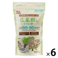 ハーモニー 小動物用 ハムスター 広葉樹のトイレ砂 国産 900mL 6袋 ジェックス