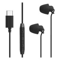 FSC TypeーC接続寝ながらイヤホン<ブラック＞ FSーCSSLP01ーBK 1個