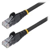 Startech.com カテゴリー6 LANケーブル ー 50cm／ブラック／低煙ゼロハロゲン対応 1本