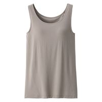 【レディース】無印良品 婦人 なめらかブラタンクトップ 婦人Ｍ モカブラウン 良品計画