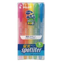 パイロット 蛍光ペン スポットライター 5色セット SGR-40SL-5C 1パック（5色入）
