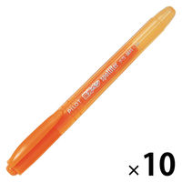 パイロット 蛍光ペン スポットライター オレンジ SGR-8SL-O 1セット（1本×10）