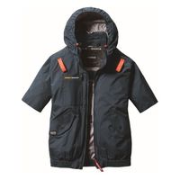ラスト1着バートルAC2086 35.ブラックXL AC半袖ブルゾンハイバック バートル AC半袖ブルゾン ブラック XXL AC2026-35-XXL 1枚（直送