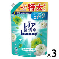 レノア 超消臭1WEEK フレッシュグリーン 詰め替え 特大 840mL 1セット（1個×3） 柔軟剤 P＆G【旧品】