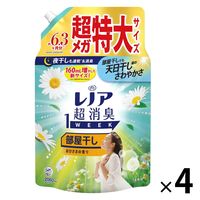 レノア 超消臭1WEEK 部屋干し おひさまの香り 詰め替え 超メガ特大 2060mL 1セット（1個×4） 柔軟剤 P＆G【旧品】