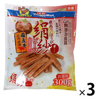 ドギーマン 絹紗 ビーフ スティック プレーン 国産 300g（100g×3袋）3袋 ドギーマンハヤシ 犬用 おやつ