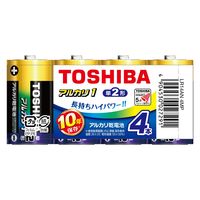 マクセル(maxell)✖️2 マクセル（maxell） アルカリ乾電池 単2形 4P LR14（GD） - アスクル