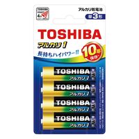 アルカリ乾電池 東芝 電池 単3形 10年保存 LR6AN 4BP 1パック（4本）