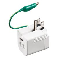 サンワサプライ 温度&電流ヒューズ内蔵アダプタ TAP-AD16W 1個