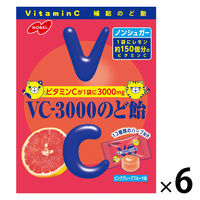 VCー3000のど飴 ピンクグレープフルーツ 90g 6袋 ノーベル のど飴 キャンディ キャンディー