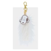 サンスター文具  PEANUTS happiness time もこもこアクリルキーホルダー スヌーピー S8349150 1個