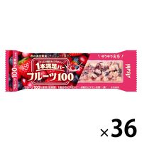 1本満足バー フルーツ100 赤の満足果実 36本 アサヒグループ食品