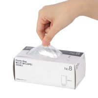 【ポリ袋】アスクル 箱入り規格袋　LDPE 0.02mm厚　8号　透明　1セット(1箱(200枚入)×５) オリジナル