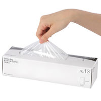 【ポリ袋】アスクル 箱入り規格袋　LDPE 0.02mm厚　13号　透明　1セット(1箱(100枚入)×10) オリジナル