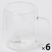 【LAKOLE/ラコレ】 ダブルウォールガラスマグカップ