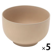 手まり雑煮椀2 ベージュ 1セット（1個×５） LAKOLE/ラコレ