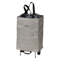 レップ ショッピングカート 折りたたみハンディトートカート 保冷保温 30L ストライプ ブラック 1台