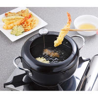 シャディ 【2箱セット】揚げづつみ 温度計付両手天ぷら鍋(22cm) 24-8264-525 1セット(2箱)（直送品）