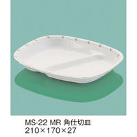 三信化工 角仕切皿 MS-22MR 1枚（直送品）
