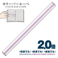 共栄プラスチック カラーバールーペ 30cm ライトラベンダー CBL-1400-LL 1本（直送品）