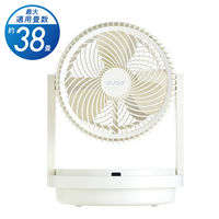 QUADS ツインブレード3DDCサーキュレーター DUOAIR DC アイボリー QS506IV 1台（直送品）